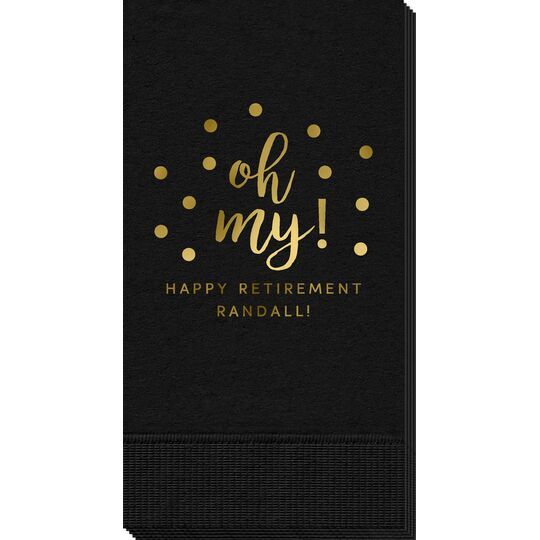 Confetti Dots Oh My Guest Towels